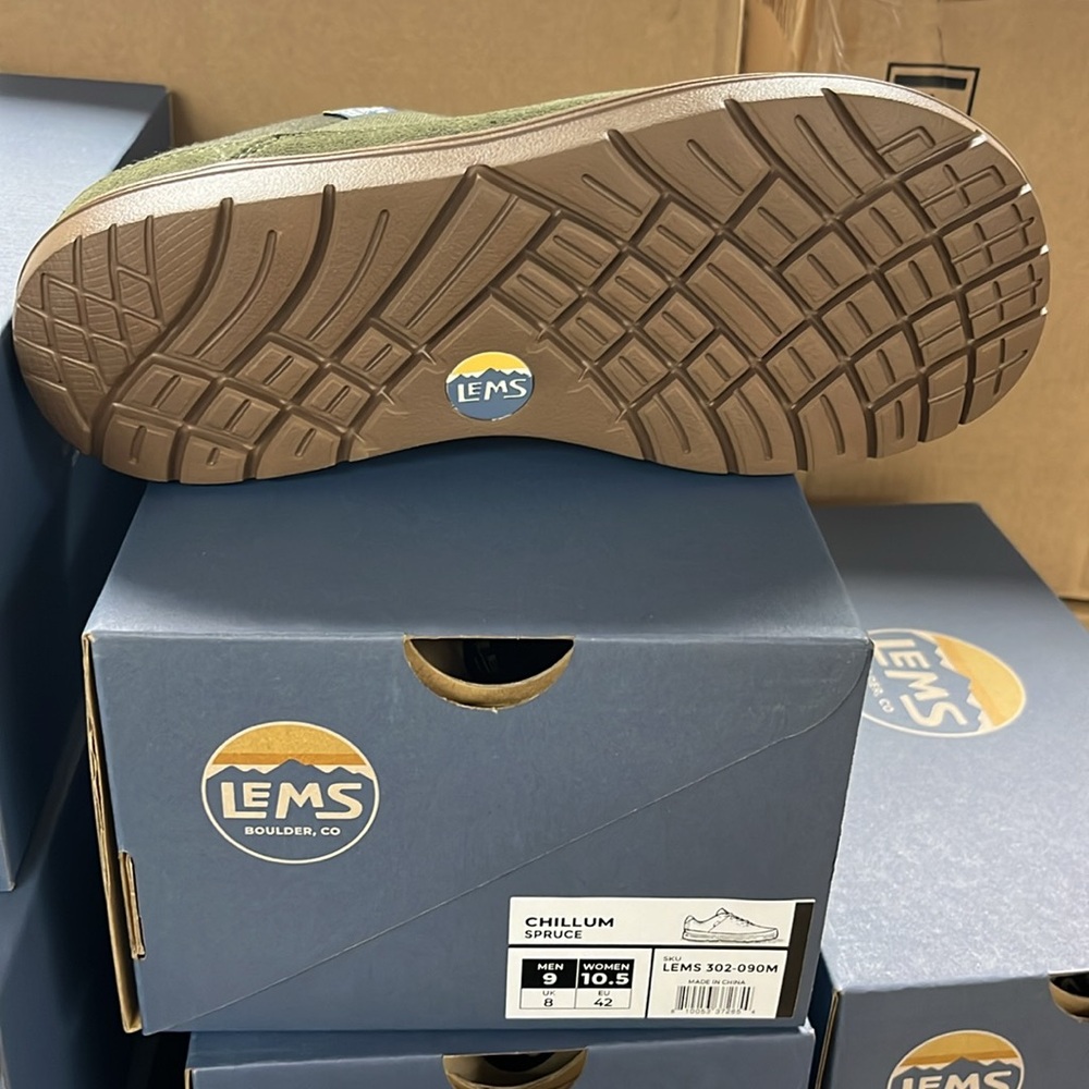 LEMS Men's Olive Canvas Casual Sneakers - Picture 4 of 9